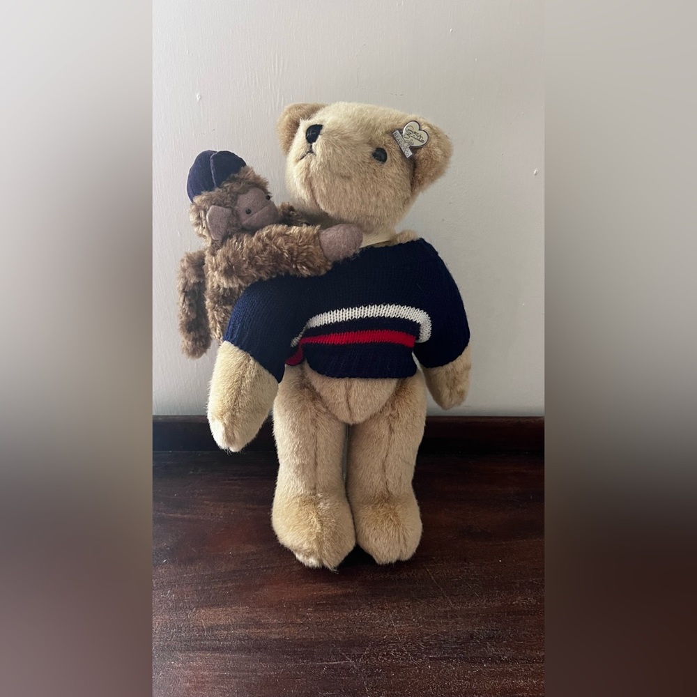 Annette Funicello Collectible Bear and Company with Monkey Toy with Stand